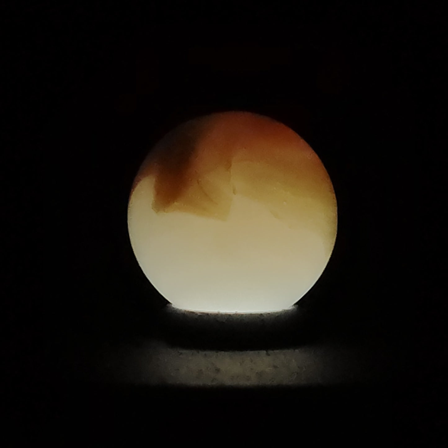 5/8" Vitro Agate Opal Marble Orange & Red NM++