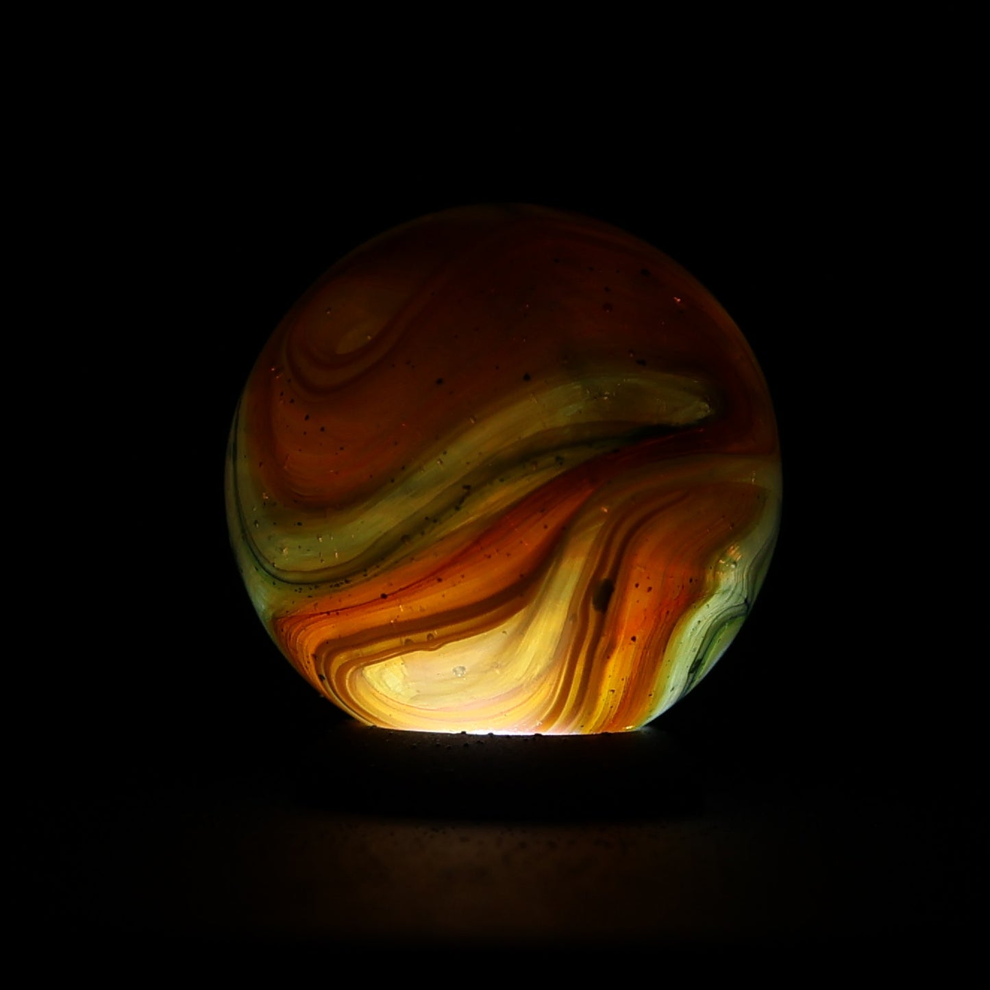 11/16" JABO - DAS Translucent Swirl Marble Blue & Green AV MINT