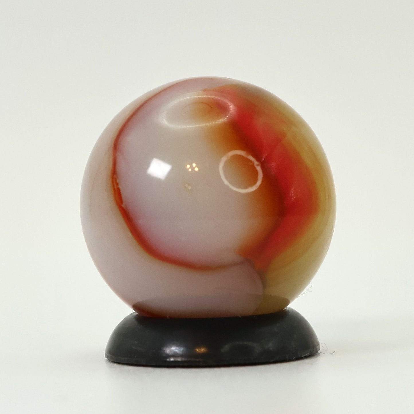 5/8" Peltier Rainbo Cloudy Marble Brown Orange M-