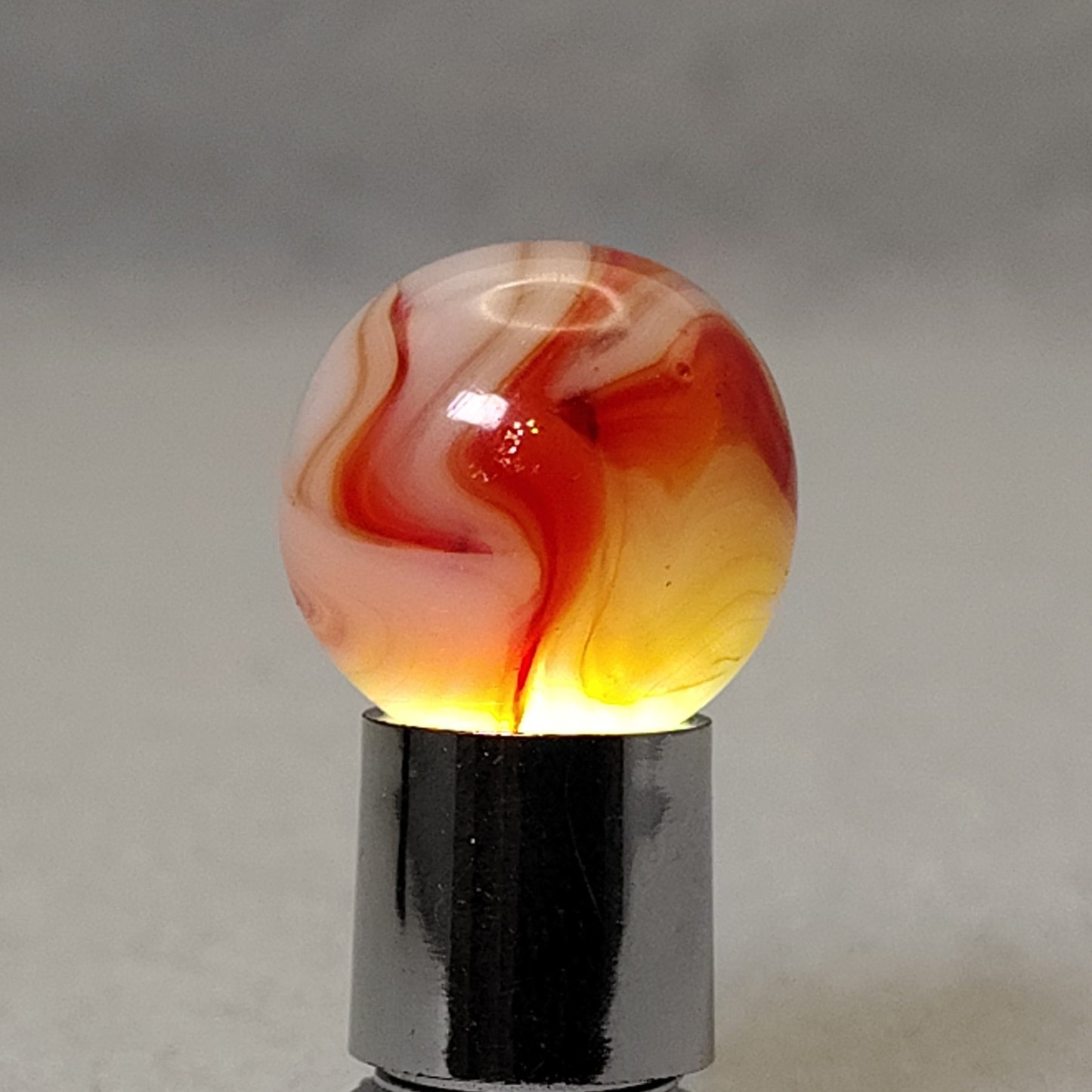 16mm Alley Agate Swirl Marble "strawberry shortcake"? NM-