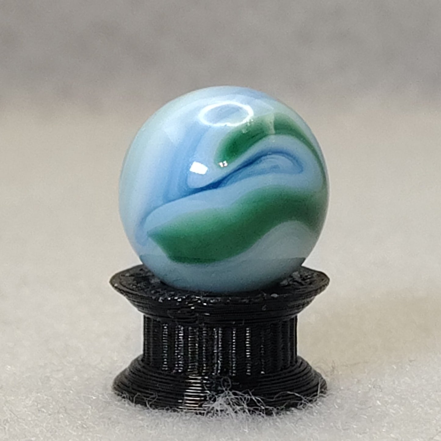 15.5mm CAC Swirl marble Blue Green White NM+