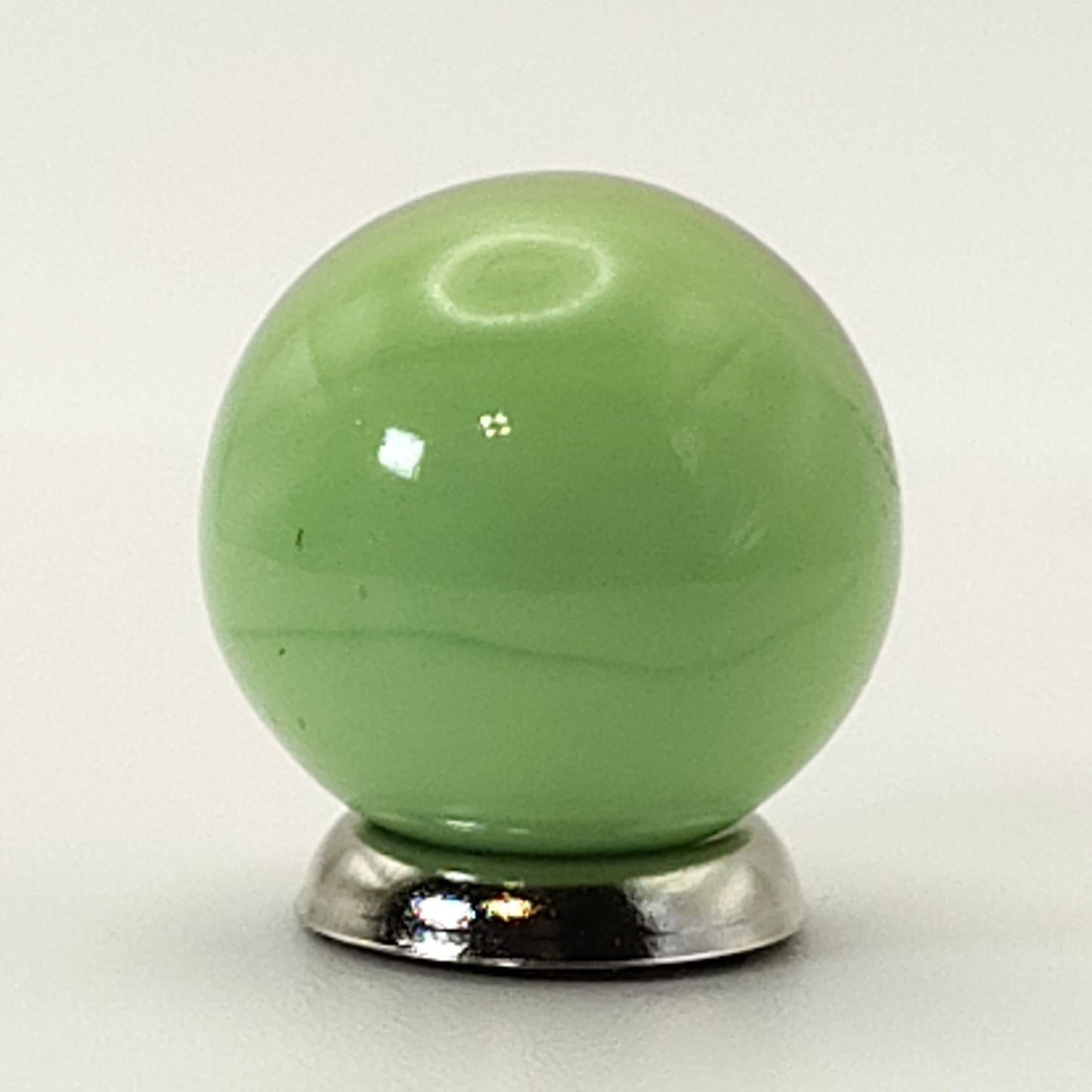 17mm Akro Agate Patch Marble Green Red NM+