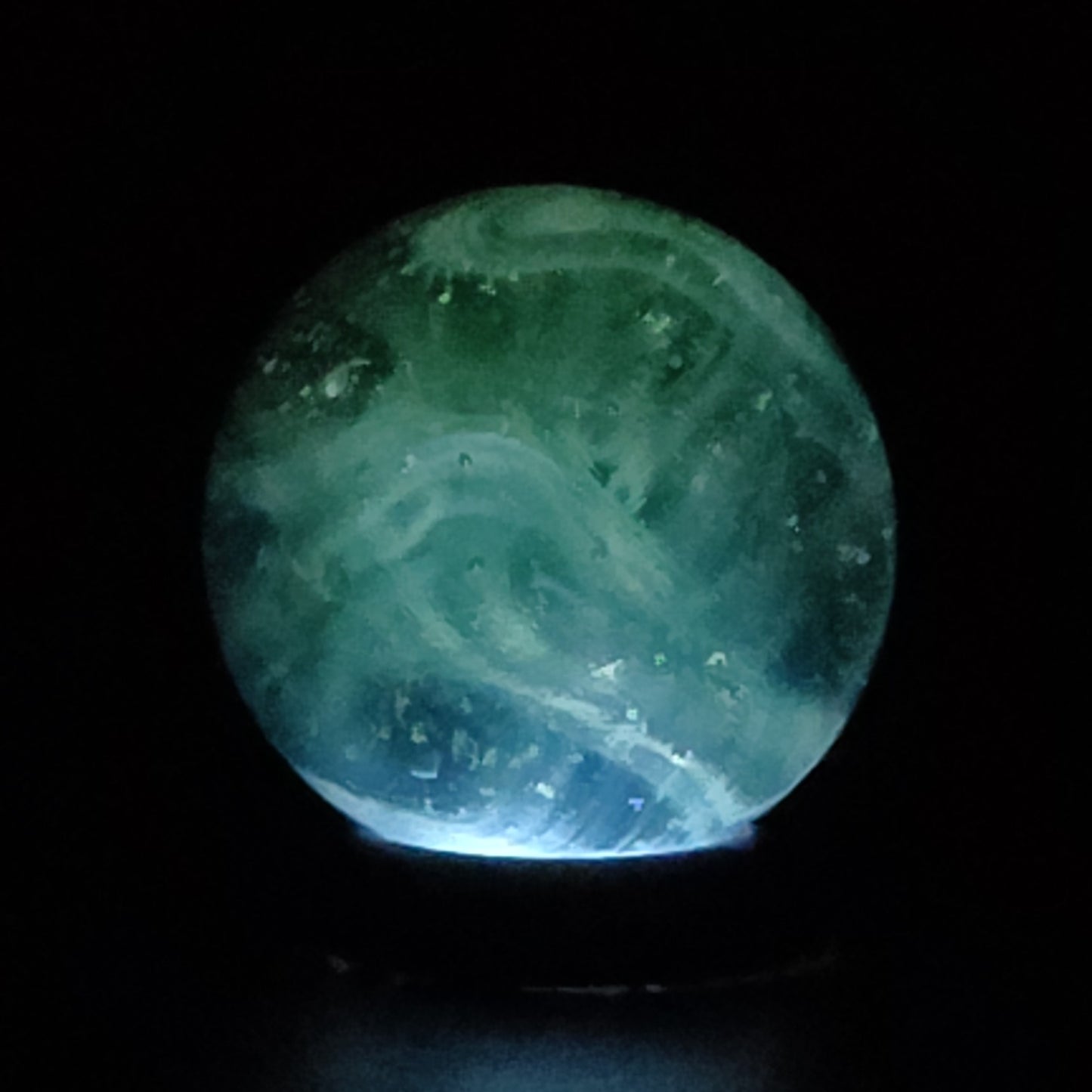 Gorgeous Green Uranium Wire Pull Marble NM+