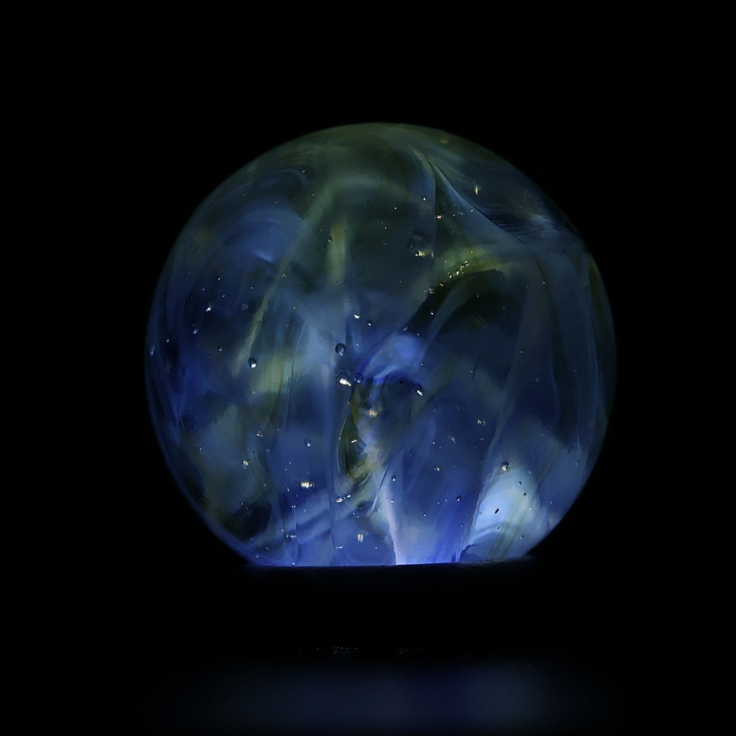 5/8" Beautiful Wire Pull Marble Blue & Green NM