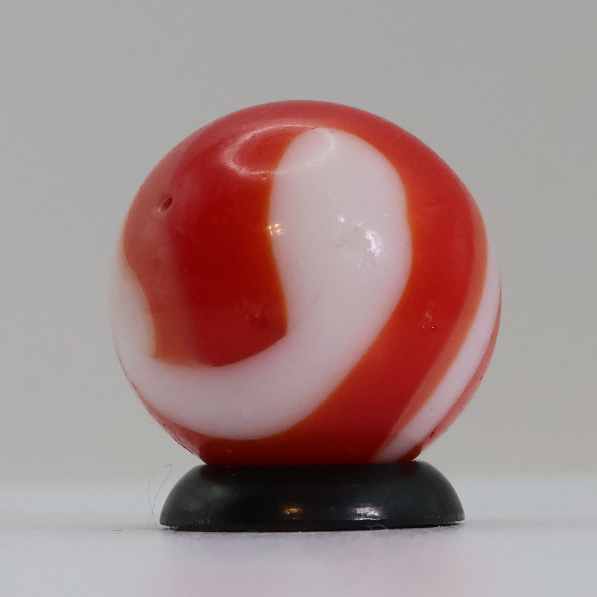 11/16" Red & White Marble with drizzle - MF Christensen or CAC? Gorgeous NM-