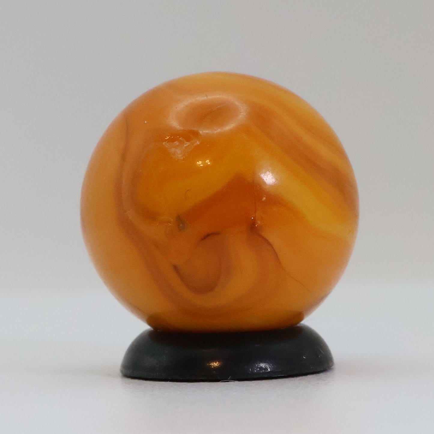 11/16" Swirl Marble Electric Colors! Orange & Yellow NM