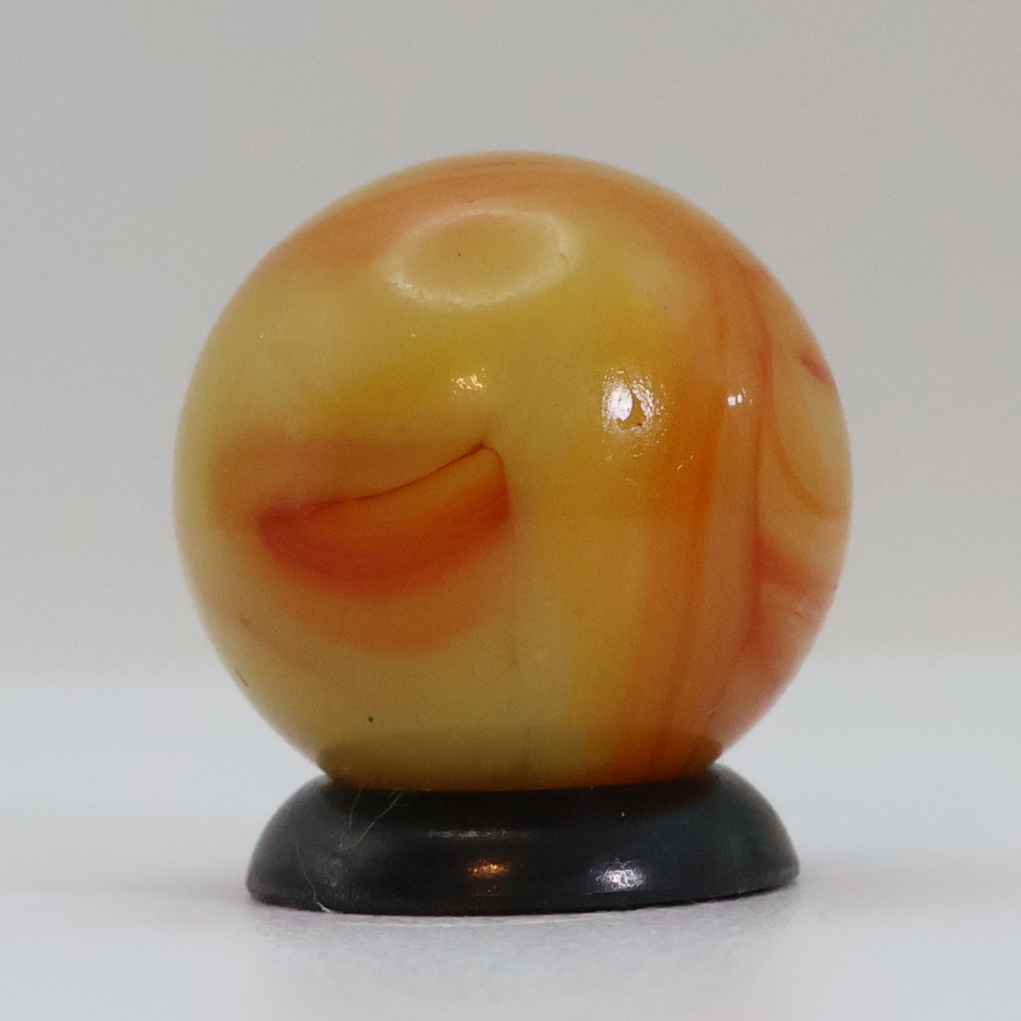 5/8" Swirl Marble Orange & Yellow NM
