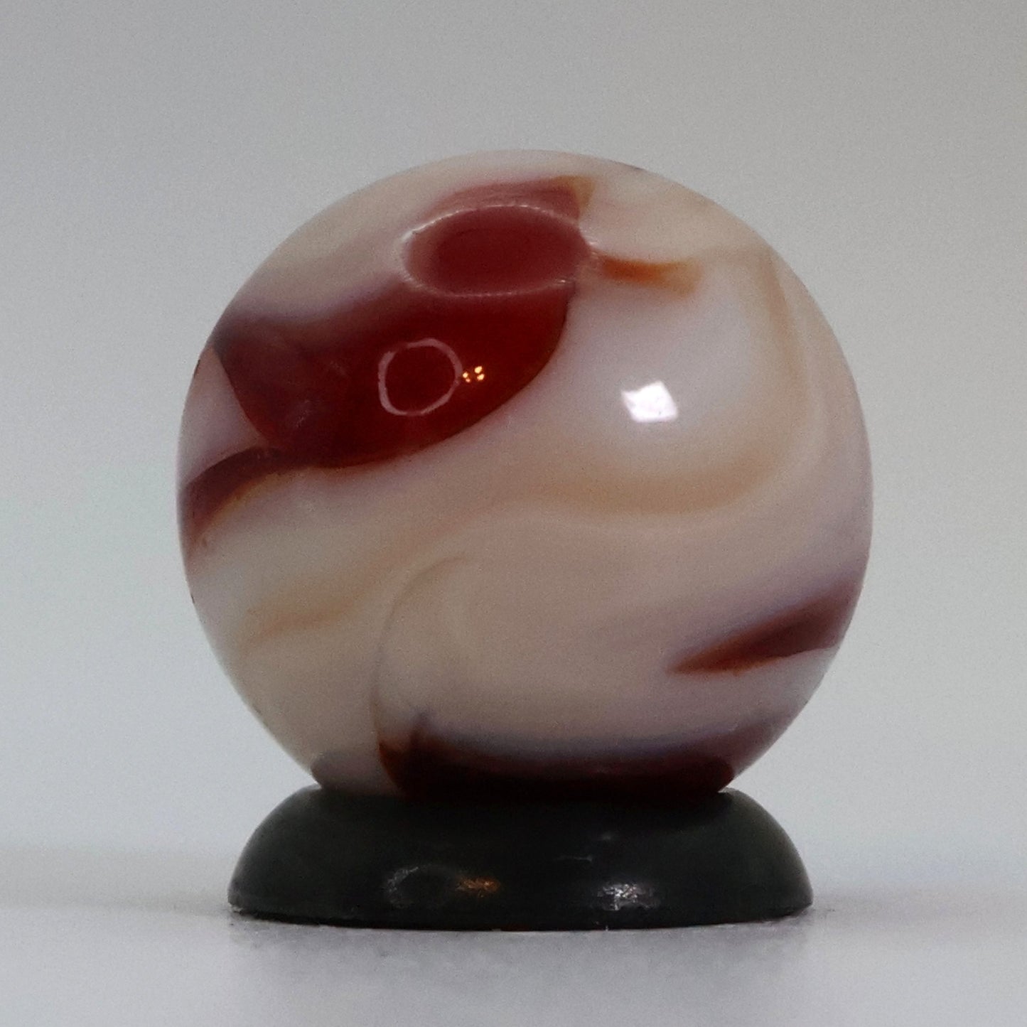 5/8" Swirl Marble "Strawberry Shortcake" vibe NM+
