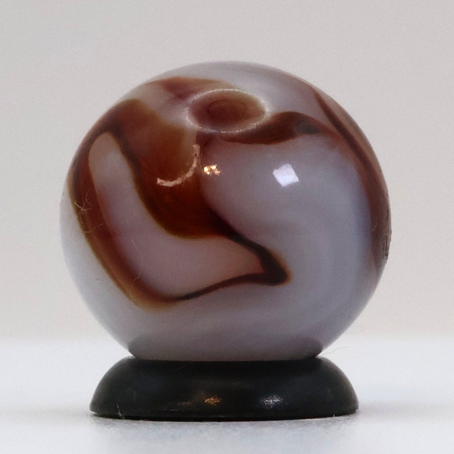 5/8" Swirl Marble Red (oxblood?) Ravenswood? M-