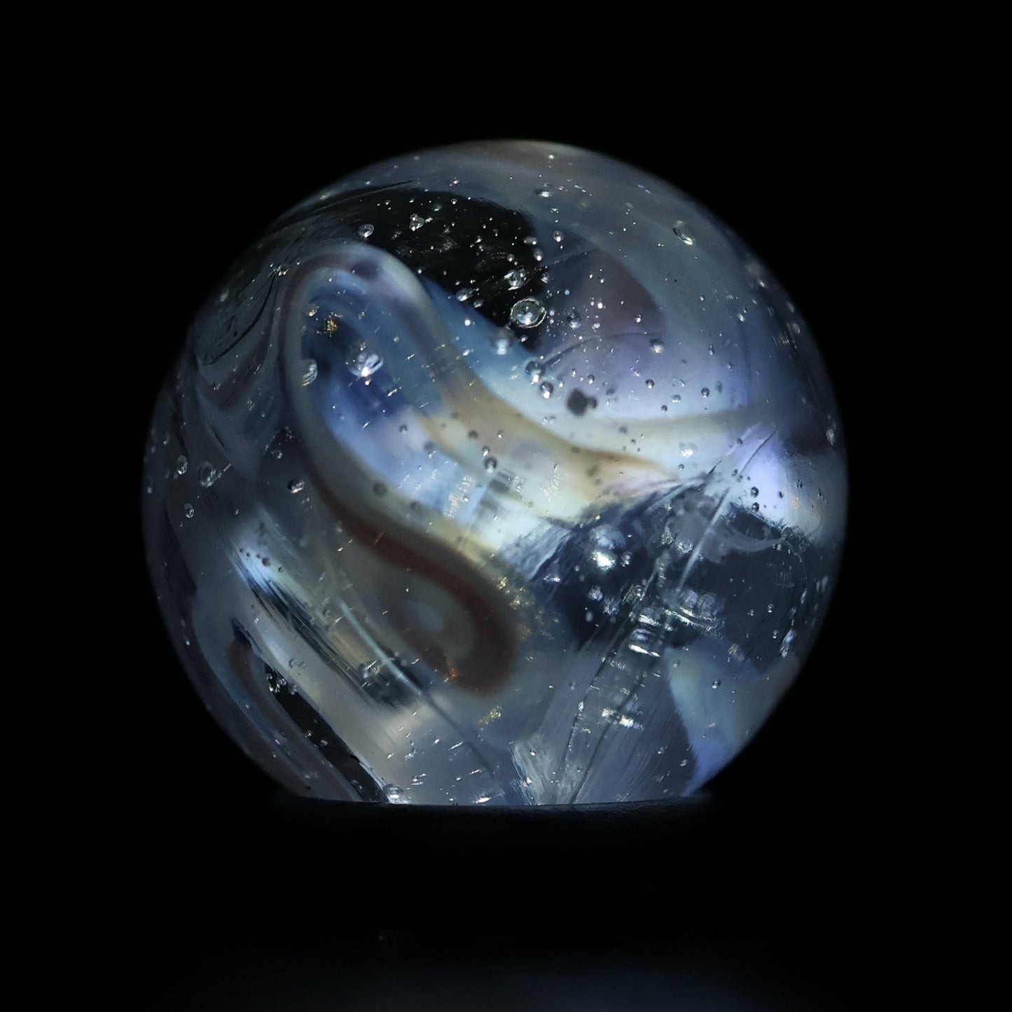 5/8" Wire pull? Purple & white Marble M