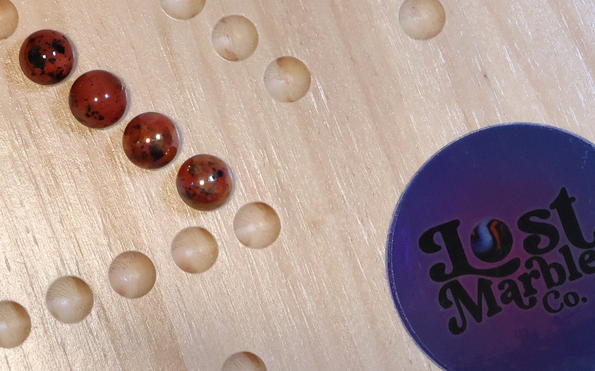 4pk 5/8" Vacor De Mexico Leopard Marbles MINT
