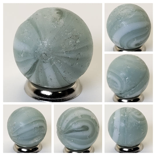 17mm Transitional Hand gathered Navarre Marble White - well played 8.5