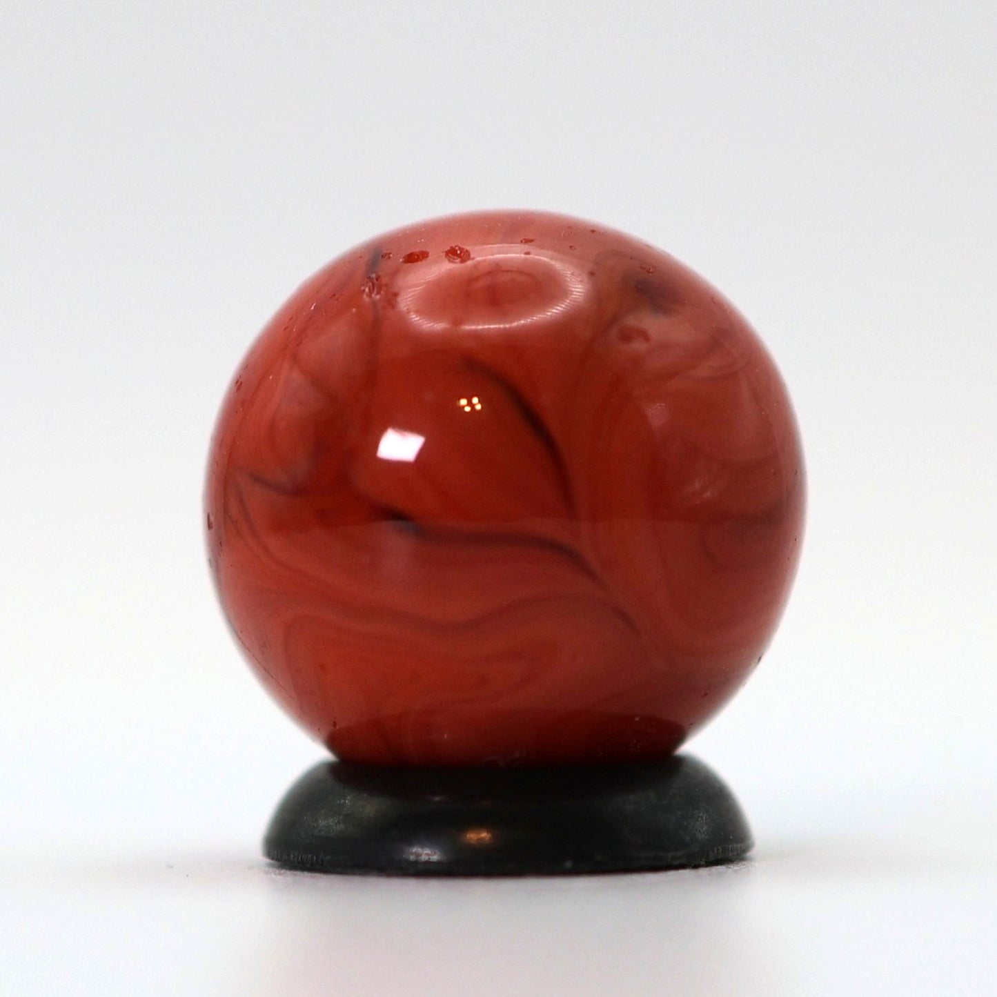 5/8" Swirl Marble Red on Red NM-