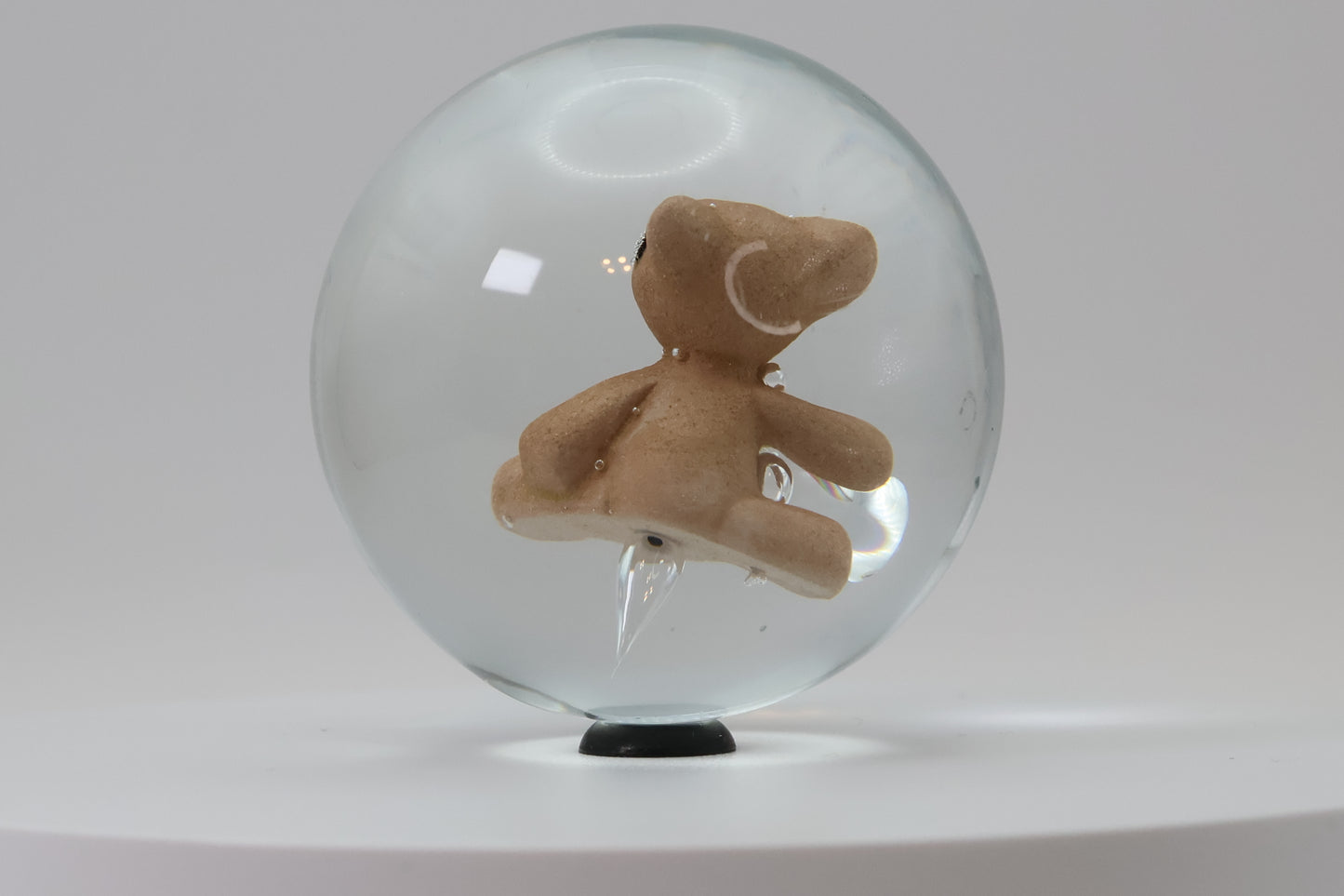 Contemporary colored Sulphide Marble - Teddy Bear 2.25" NM-