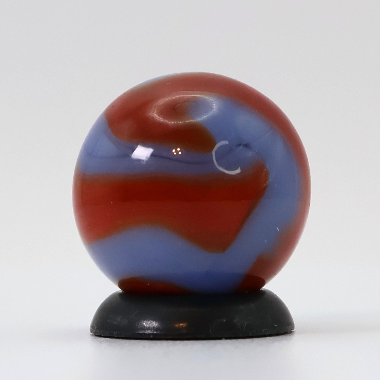 5/8" Red & Blue Swirl Marble NM