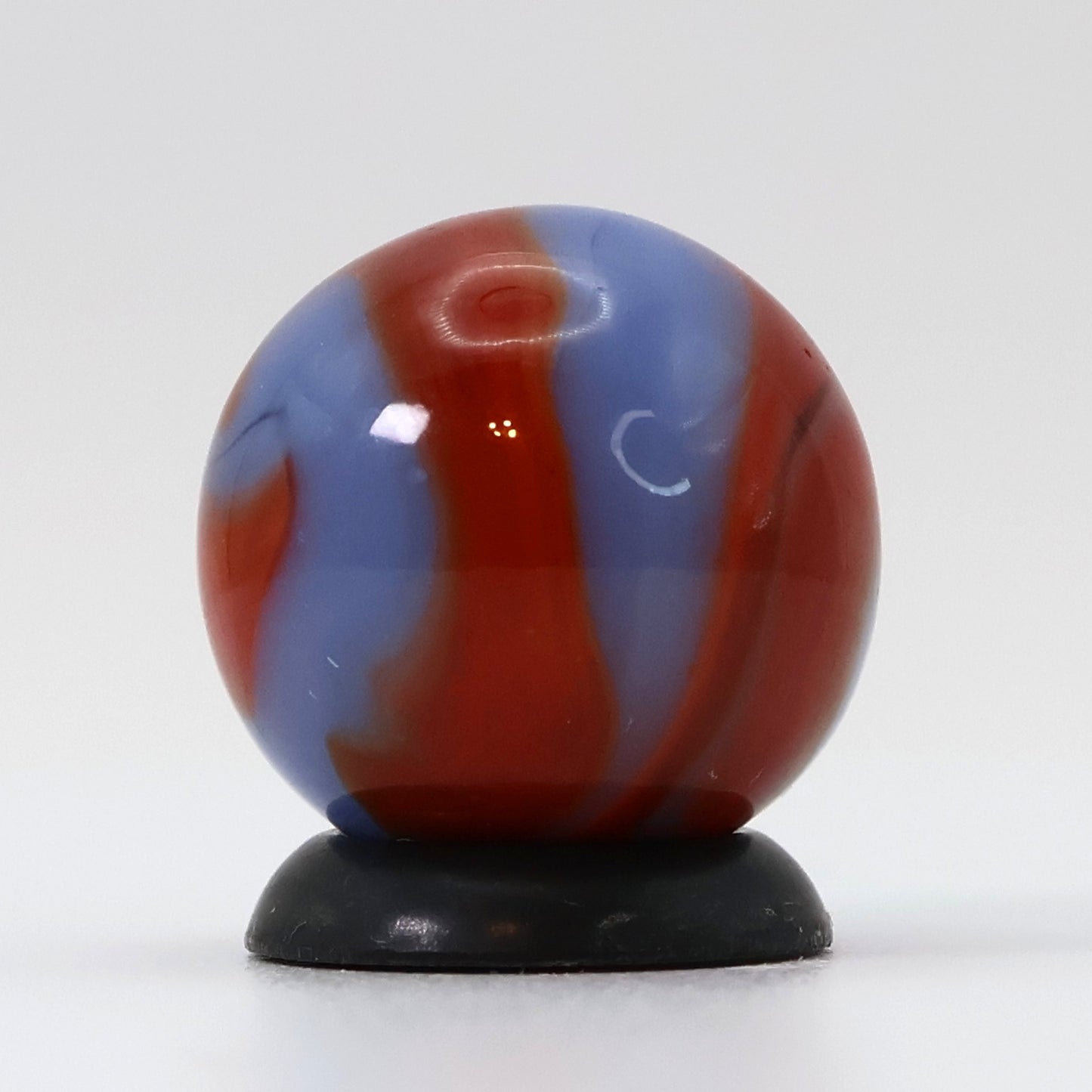 5/8" Red & Blue Swirl Marble NM