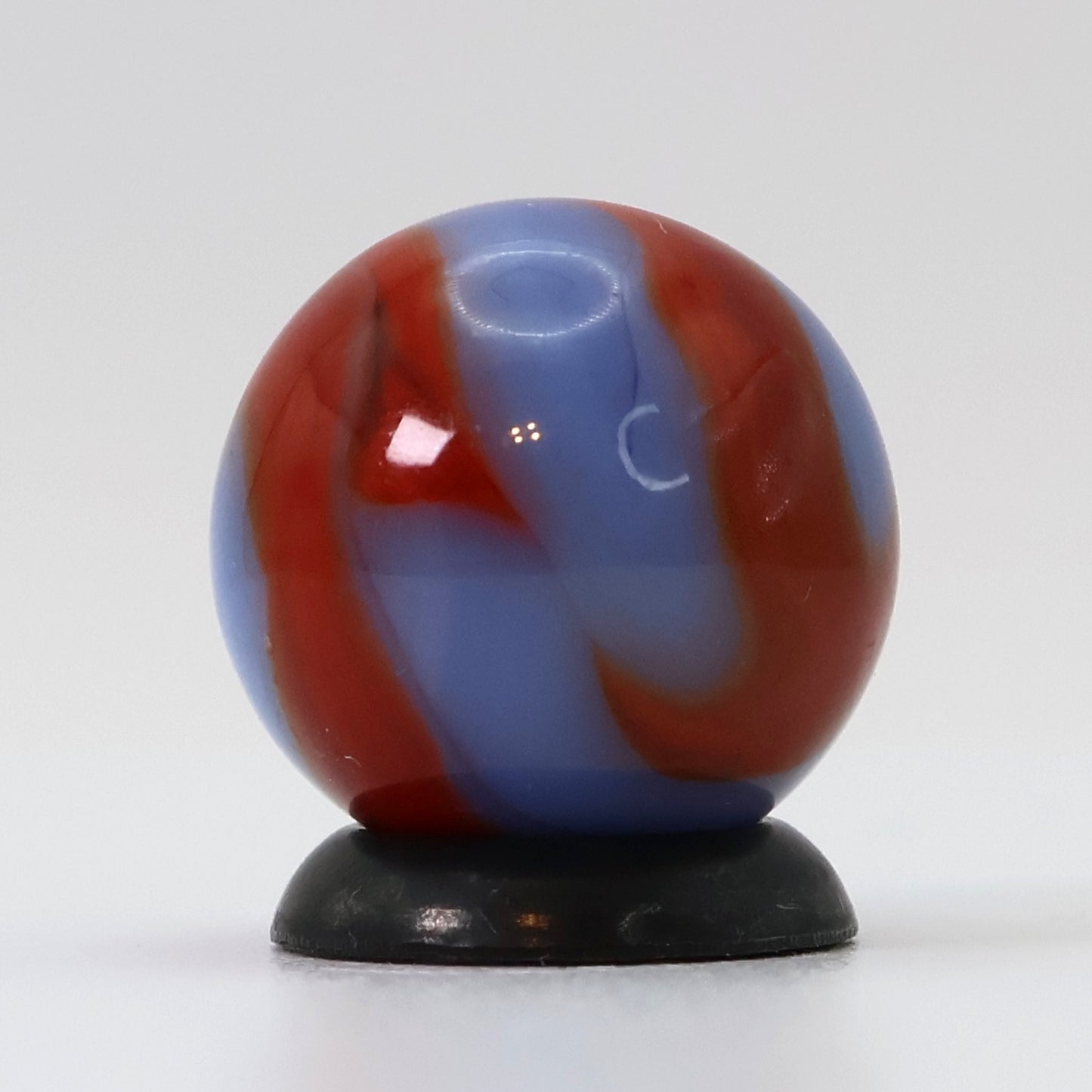 5/8" Red & Blue Swirl Marble NM