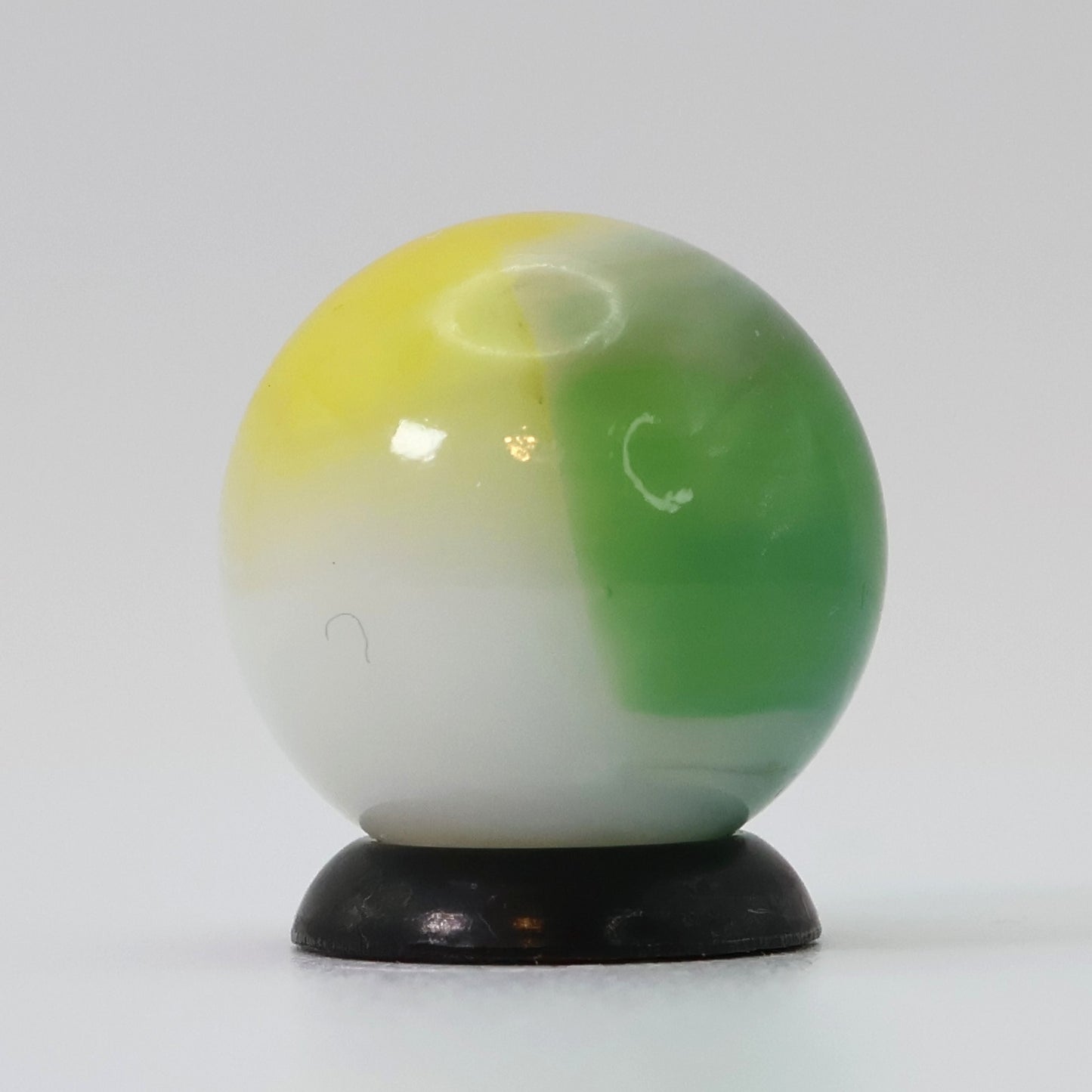 16.5mm Vitro Agate Tri-Lite Marble Yellow Green Tan NM+