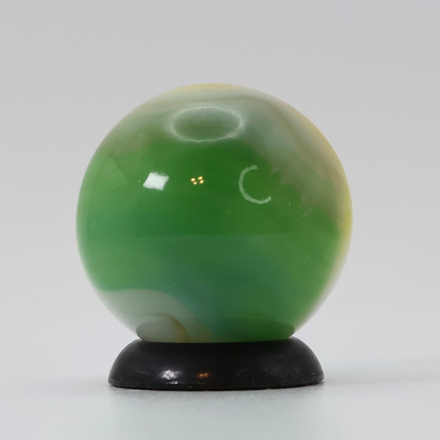 16.5mm Vitro Agate Tri-Lite Marble Yellow Green Tan NM+