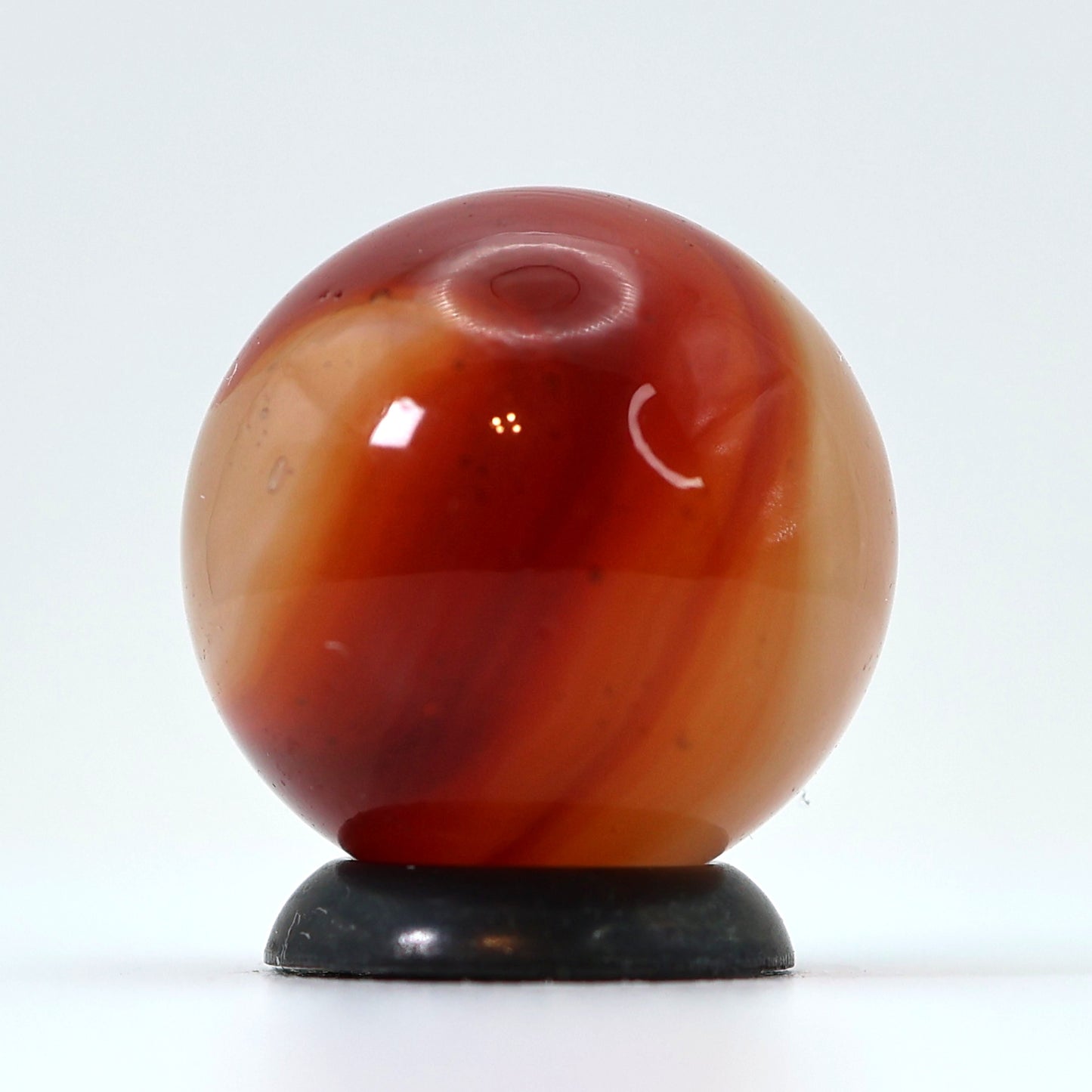 11/16" Akro Agate Carnelian Marble Uranium NM+