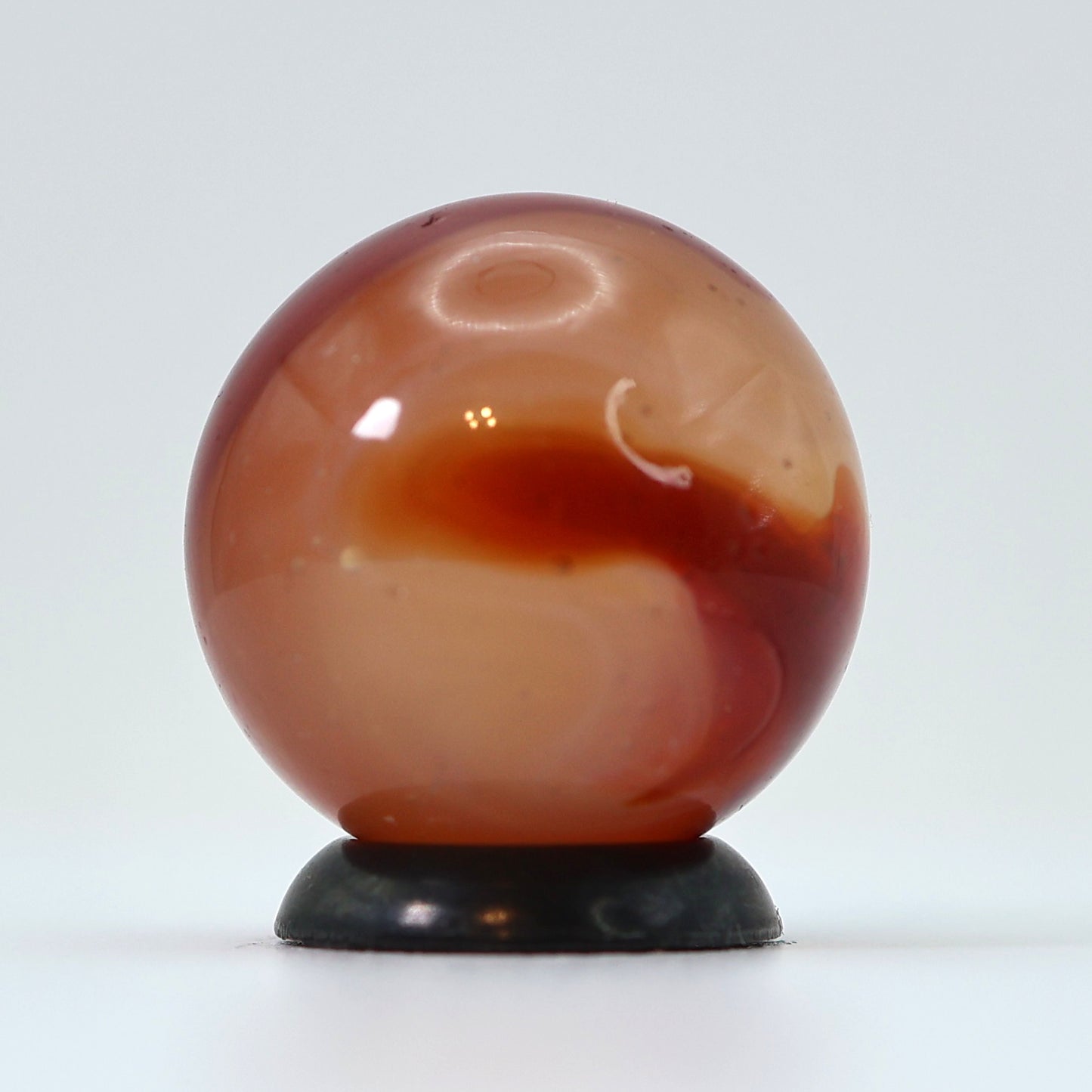 11/16" Akro Agate Carnelian Marble Uranium NM+