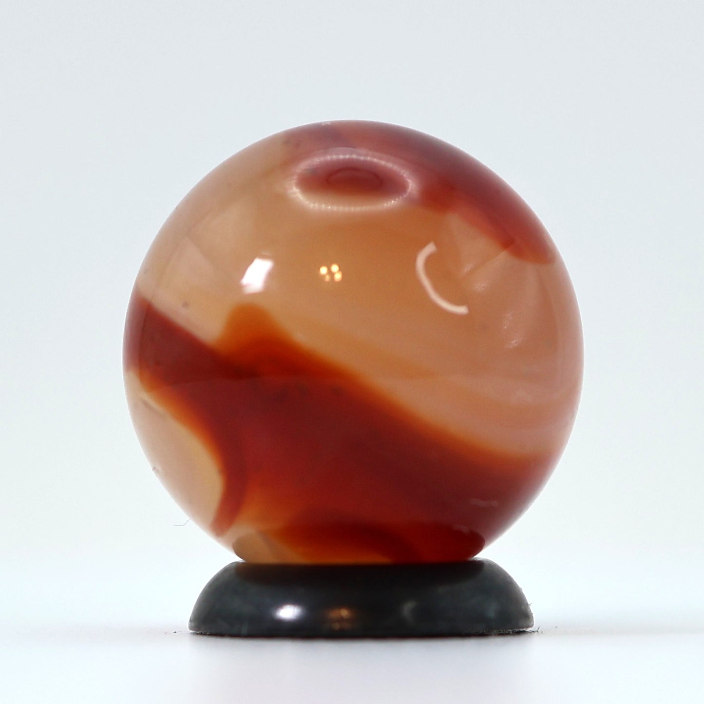 11/16" Akro Agate Carnelian Marble Uranium NM+