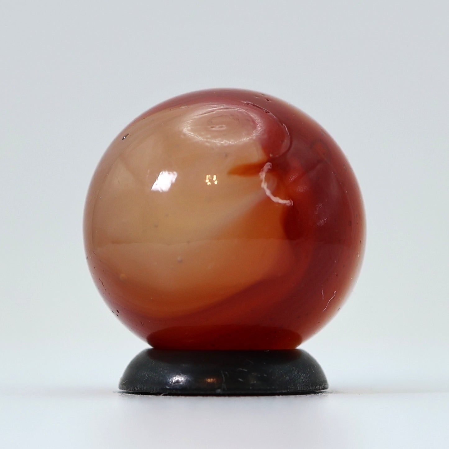11/16" Akro Agate Carnelian Marble Uranium NM+