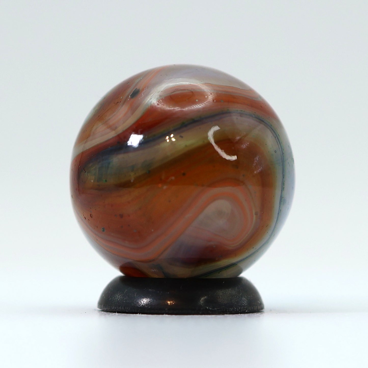 11/16" JABO - DAS Translucent Swirl Marble Blue & Green AV MINT