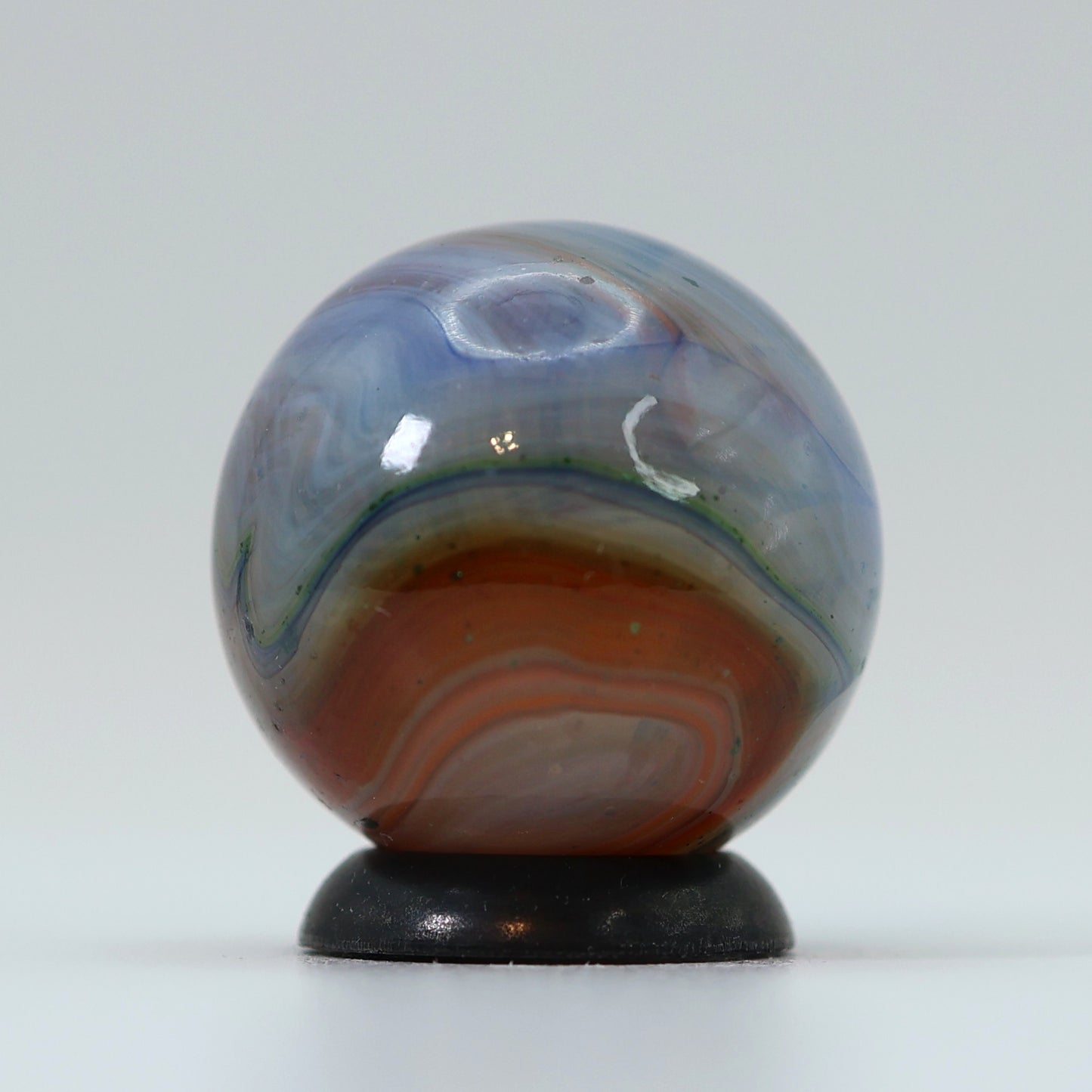 11/16" JABO - DAS Translucent Swirl Marble Blue & Green AV MINT