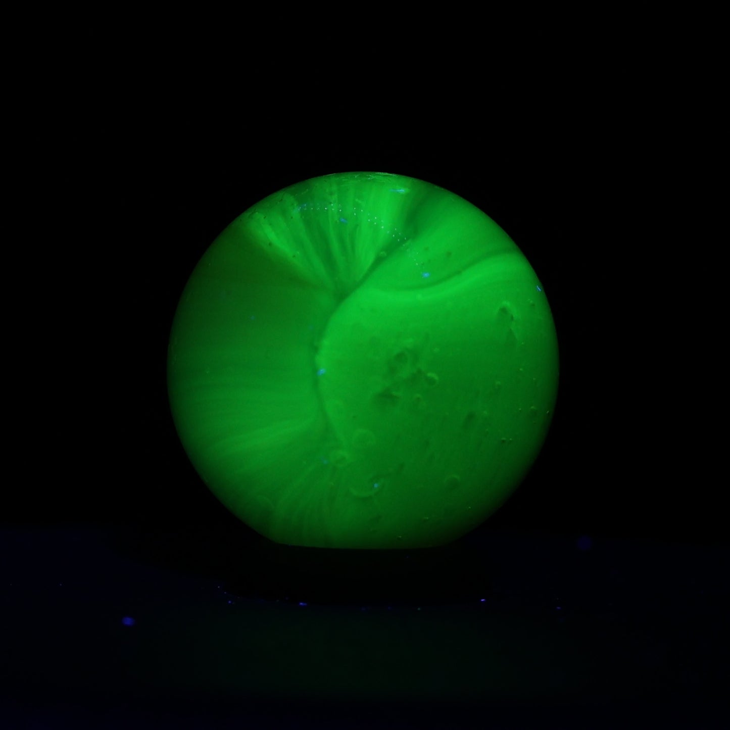 3/4" Akro Agate Sparkler Marble Uranium NM-