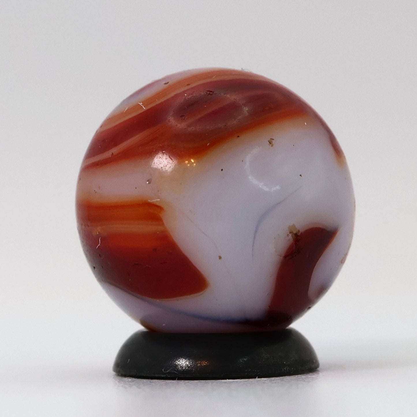 11/16" Swirl Marble - Nice Deep Red Ribbons NM-