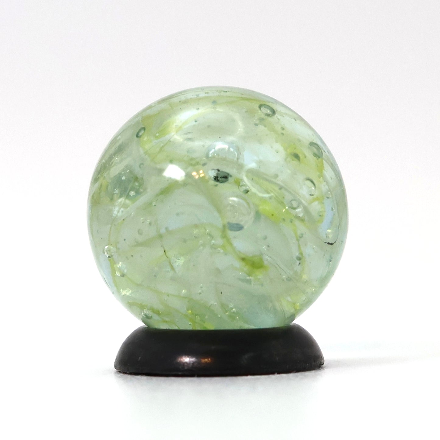 5/8" VINTAGE Veiligglas Yellow & White MINT