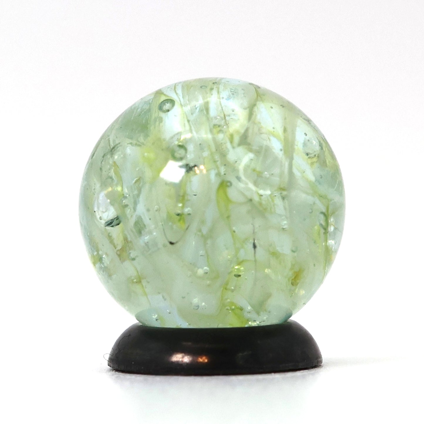 5/8" VINTAGE Veiligglas Yellow & White MINT