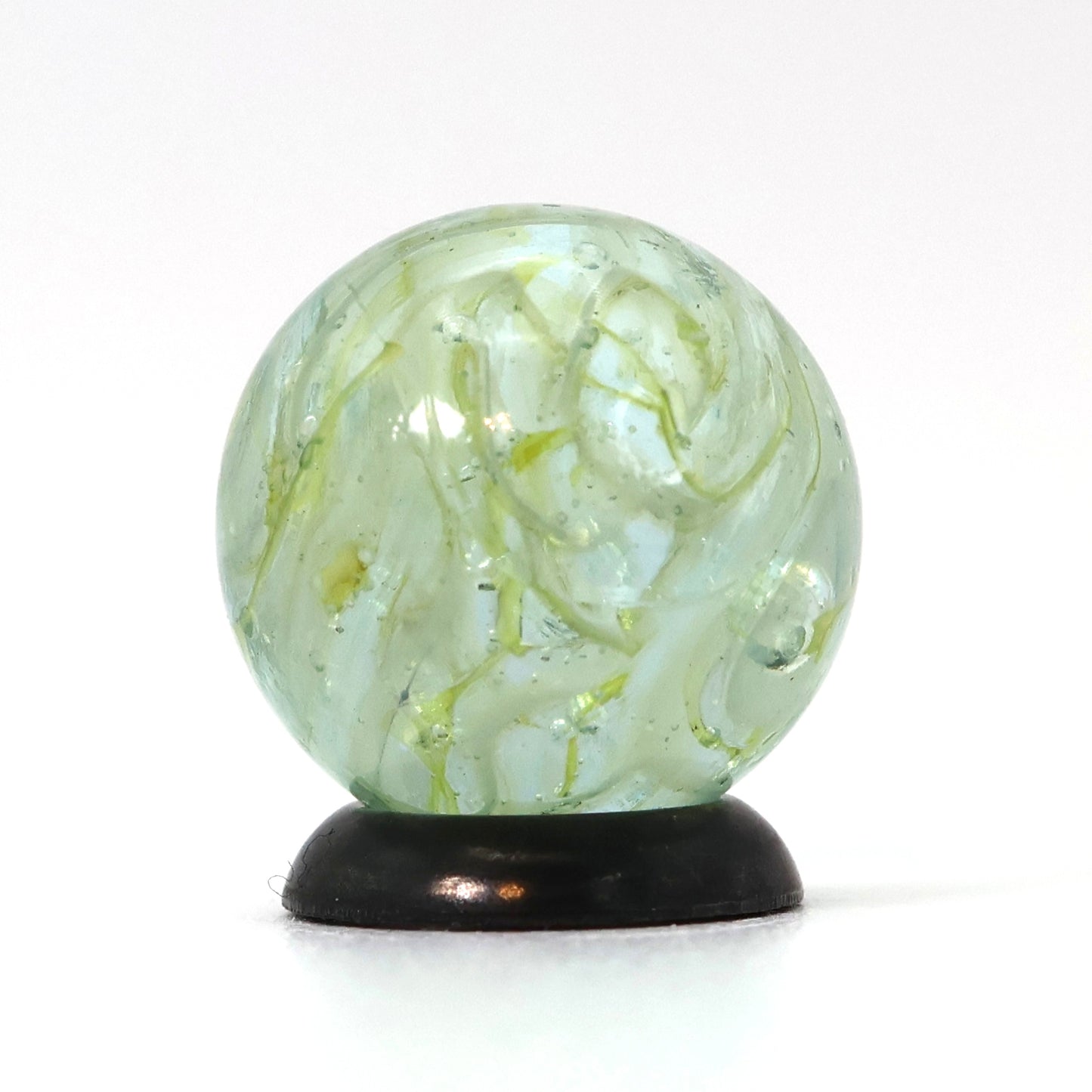 5/8" VINTAGE Veiligglas Yellow & White MINT