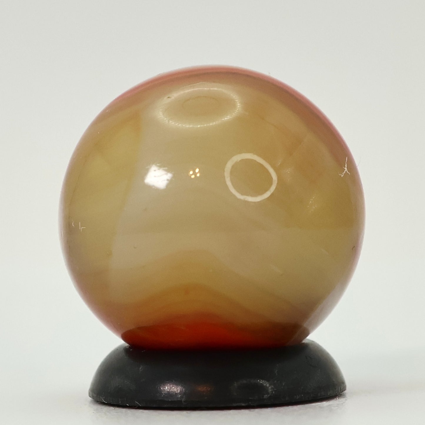 5/8" Peltier Rainbo Cloudy Marble Brown Orange M-