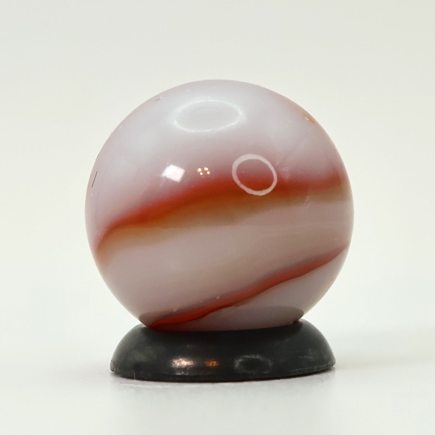 5/8" Peltier Rainbo Cloudy Marble Brown Orange M-