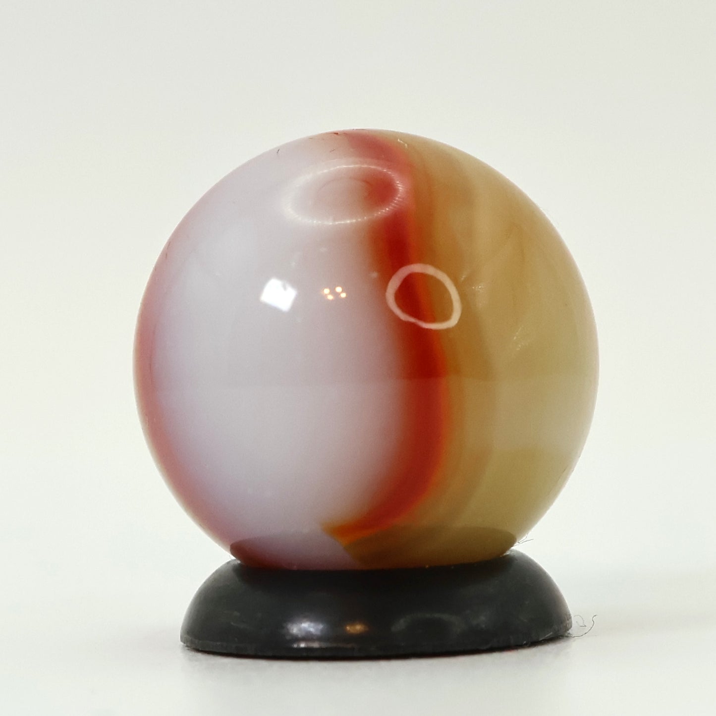 5/8" Peltier Rainbo Cloudy Marble Brown Orange M-