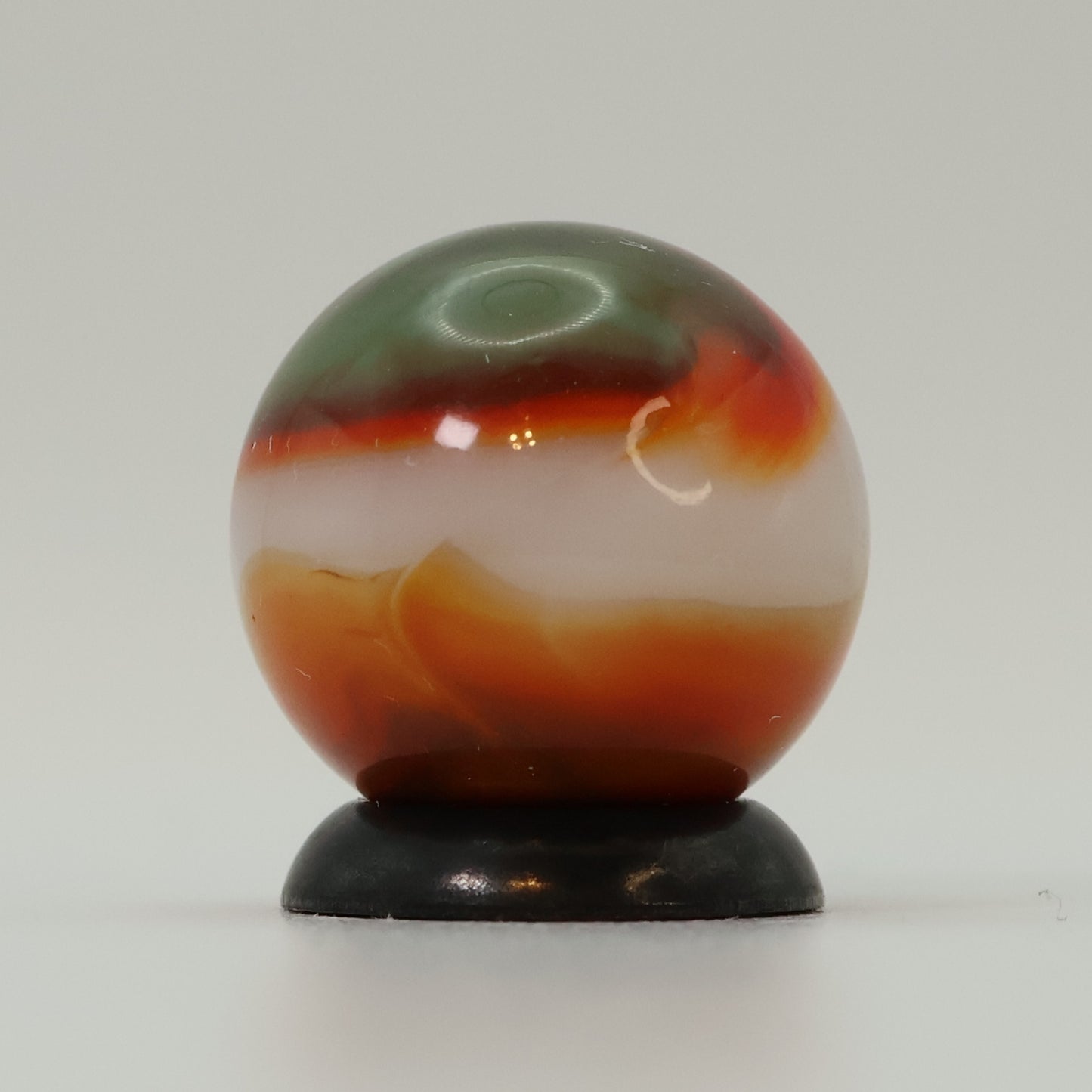 5/8" Vitro Agate Swirled All Red Marble NM+