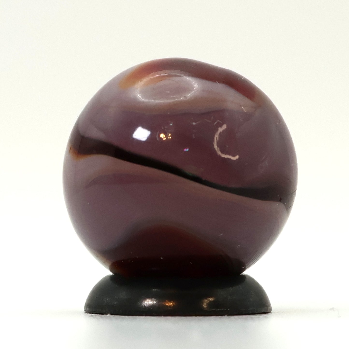 5/8" VTG Akro Agate Special Corkscrew Ruby Red & Purple  NM+ small cold creases