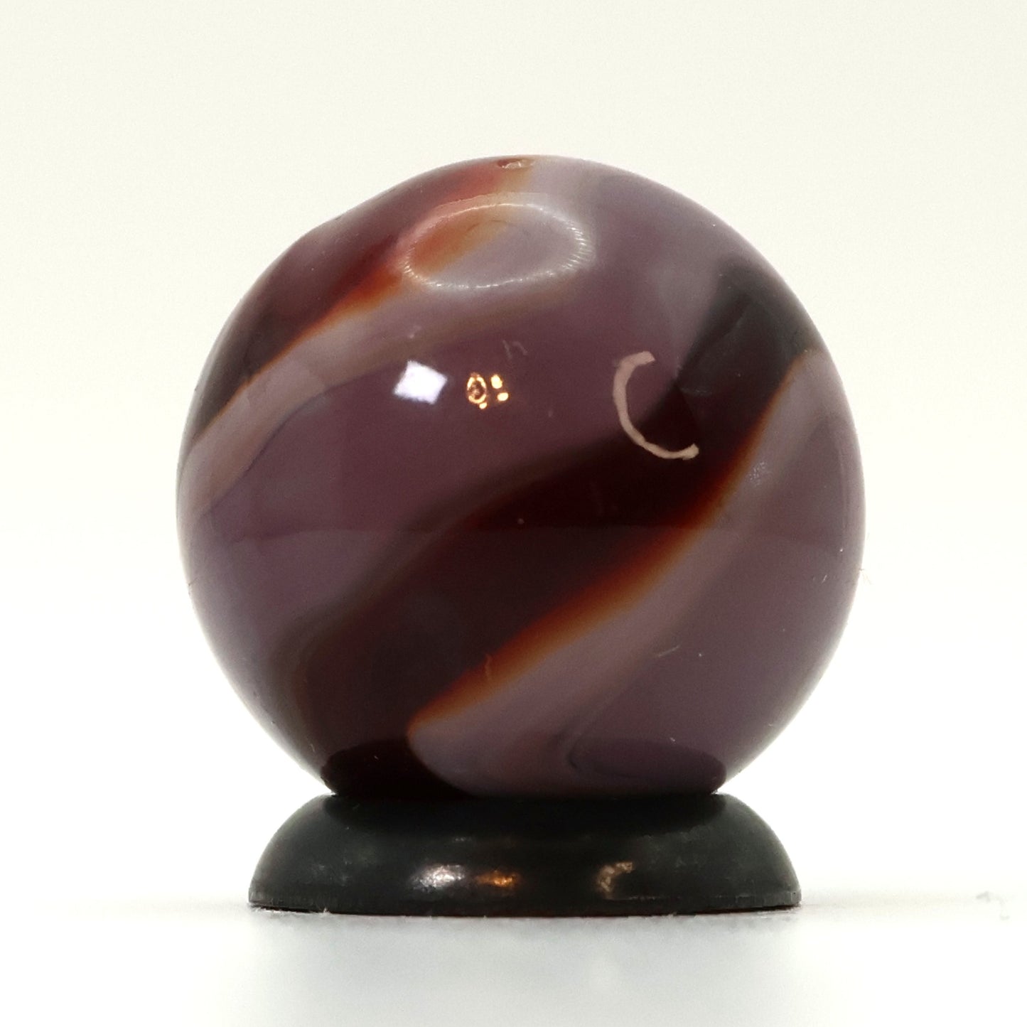 5/8" VTG Akro Agate Special Corkscrew Ruby Red & Purple  NM+ small cold creases