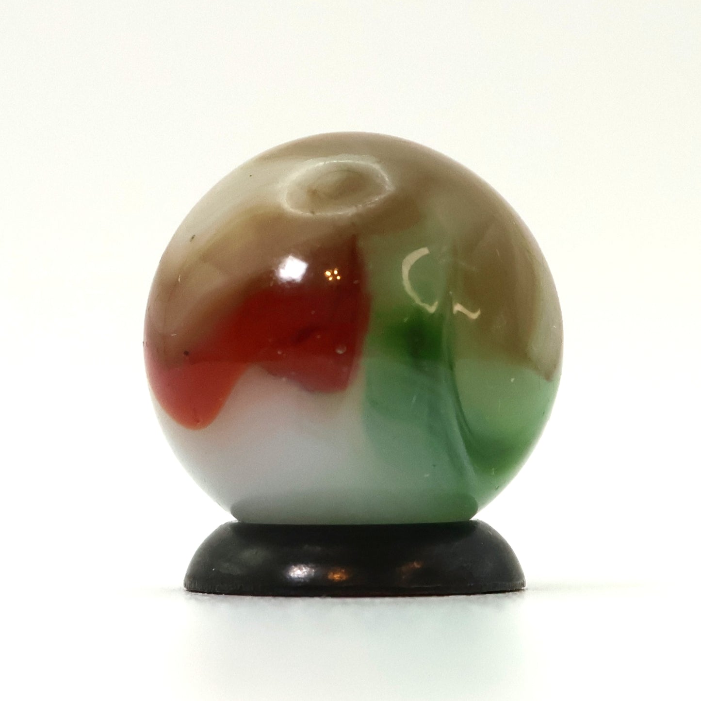 5/8" Vitro Agate Tri-Lite Marble Interesting Colors and swirled NM