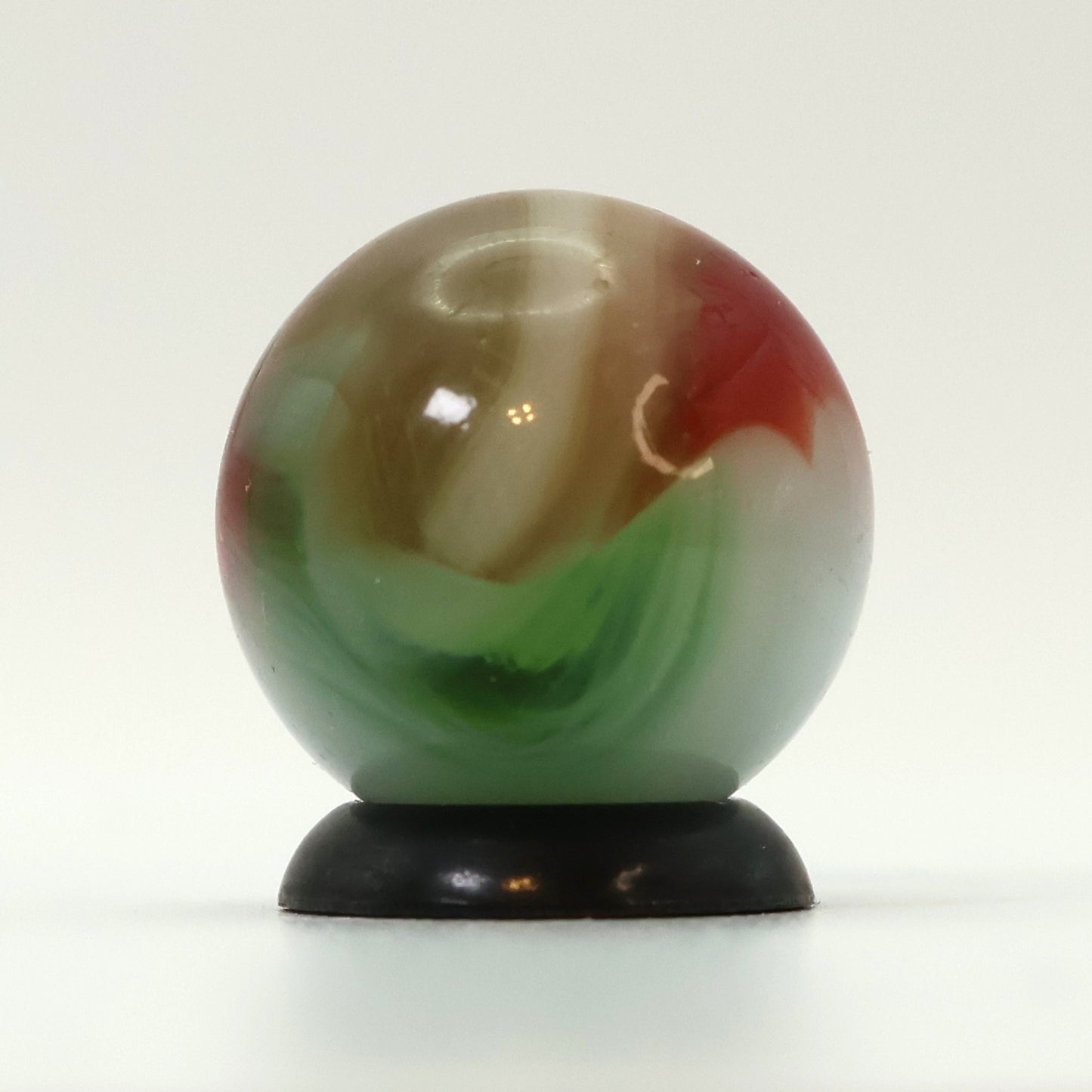 5/8" Vitro Agate Tri-Lite Marble Interesting Colors and swirled NM