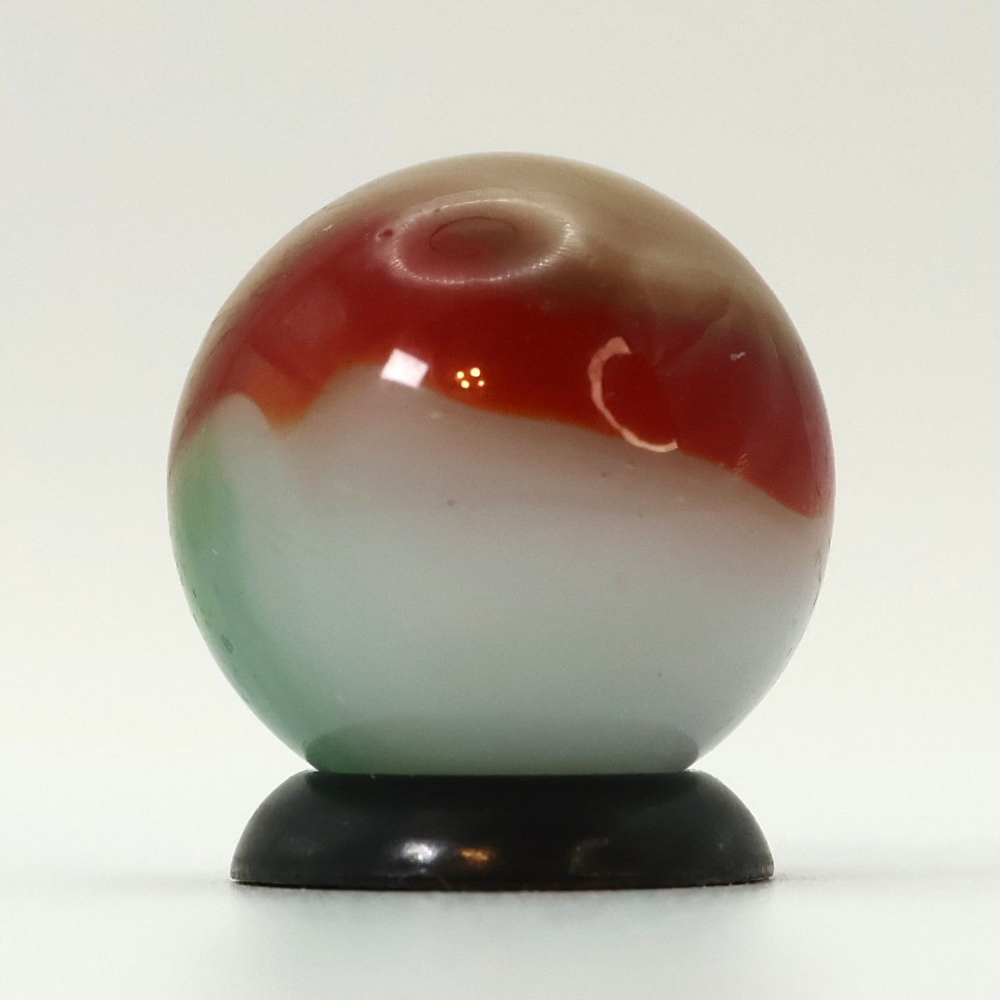 5/8" Vitro Agate Tri-Lite Marble Interesting Colors and swirled NM