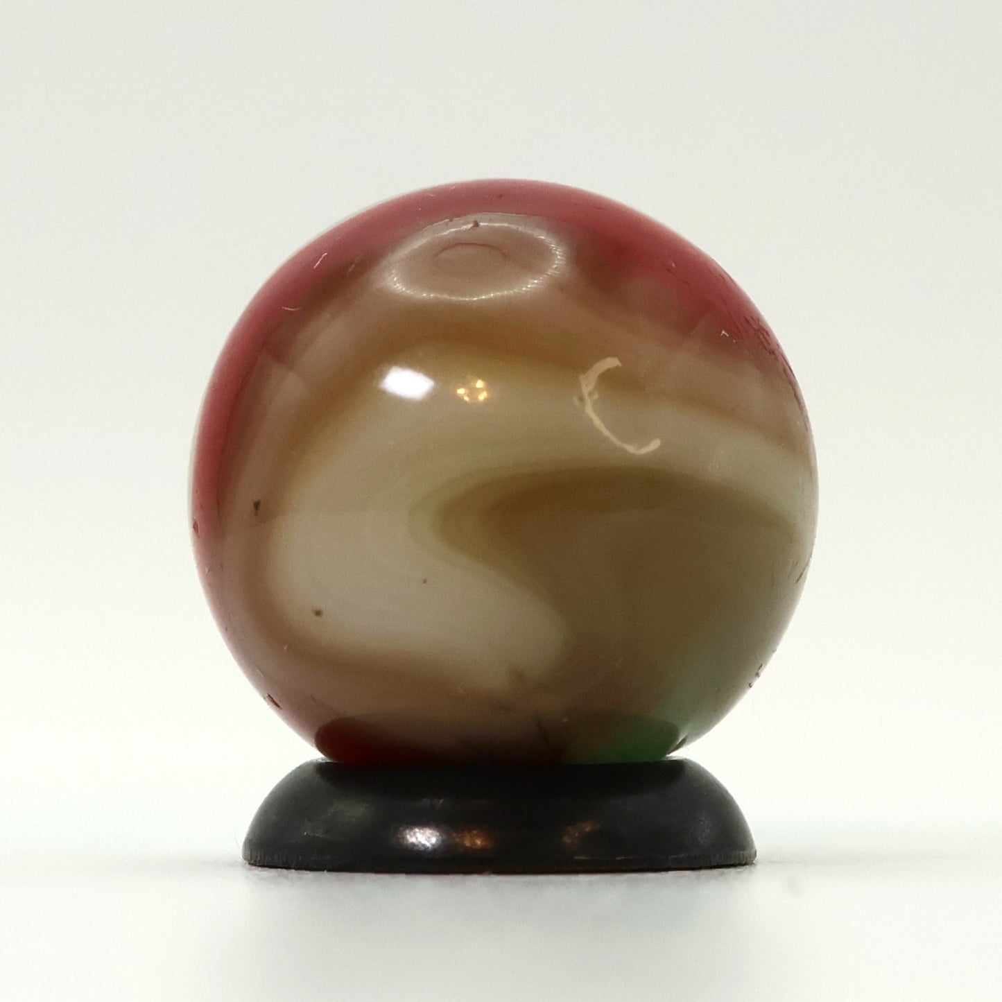5/8" Vitro Agate Tri-Lite Marble Interesting Colors and swirled NM