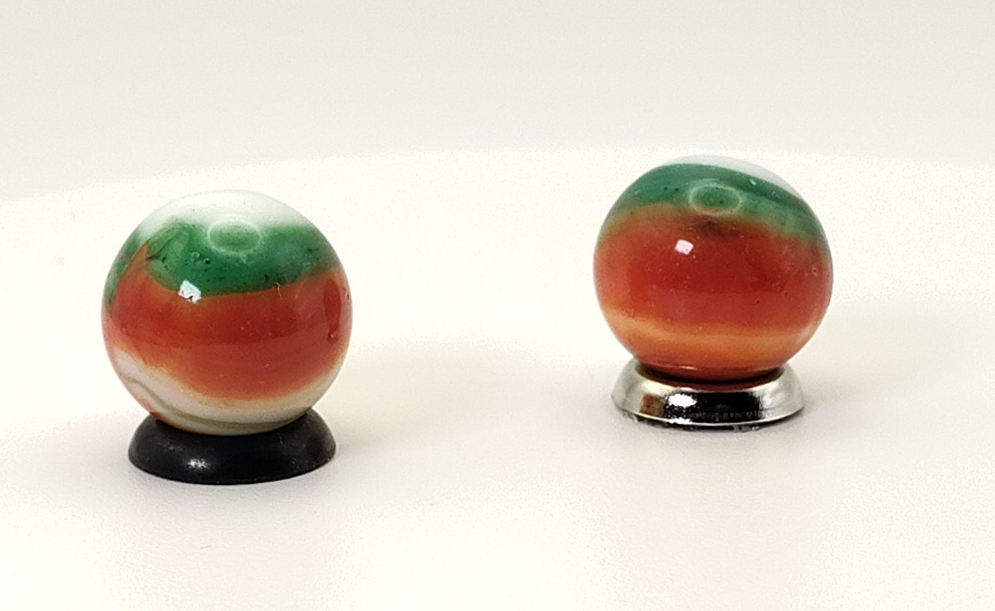 2pk ~15.5mm Marble King Aventurine Marbles "Collectible" Condition - Many moons