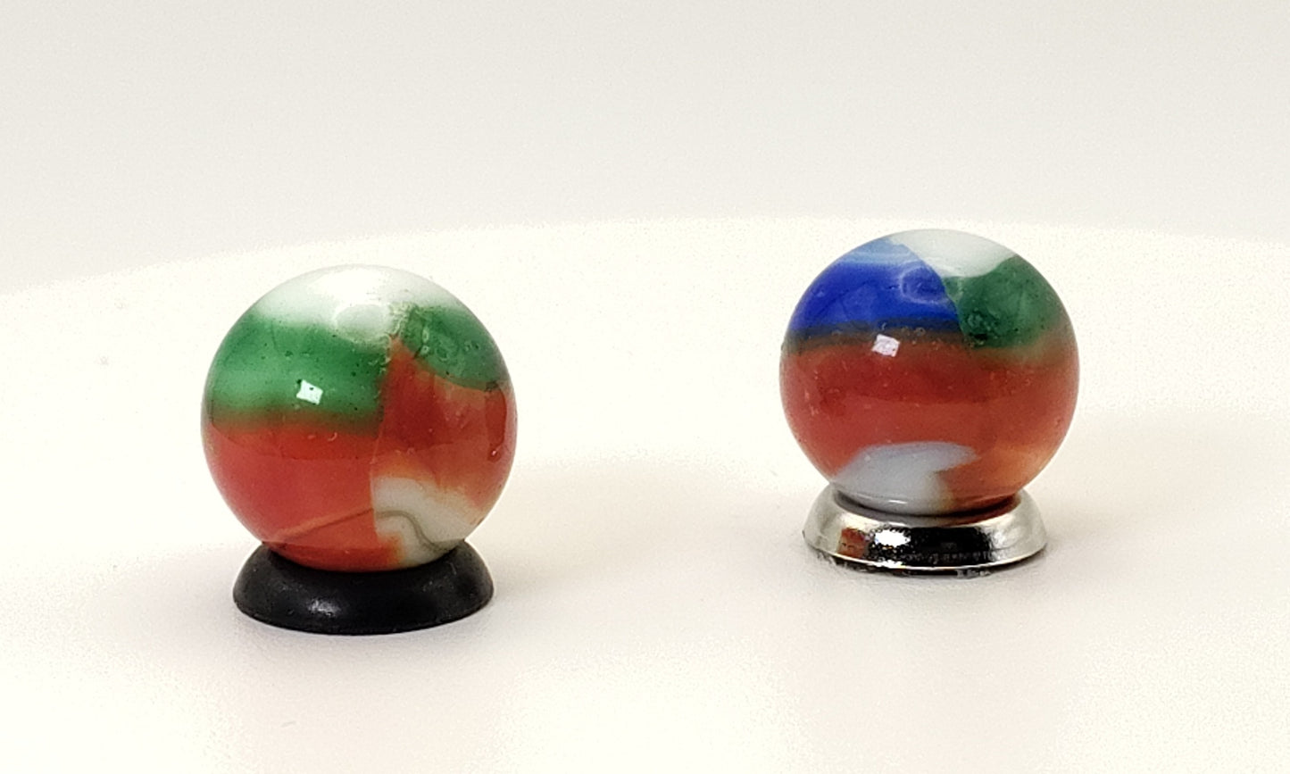 2pk ~15.5mm Marble King Aventurine Marbles "Collectible" Condition - Many moons