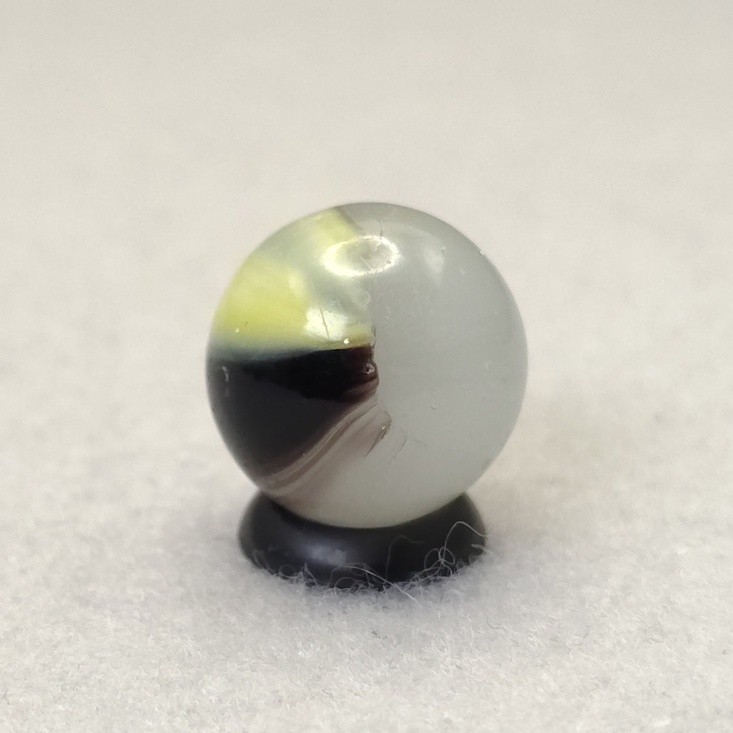 16.5mm Master Marble Patch Cloudy Deep Purple & Yellow with translucent base NM-