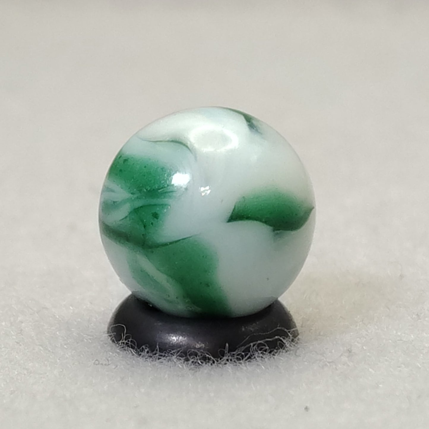 14.5mm Vintage Alley Agate Shimmering Spruce Marble loaded with AVENTURINE M-