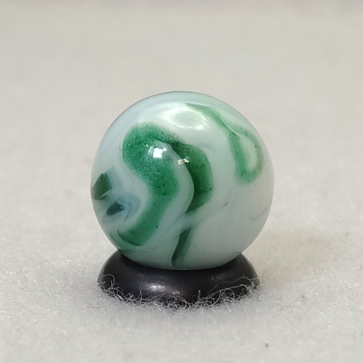 14.5mm Vintage Alley Agate Shimmering Spruce Marble loaded with AVENTURINE M-