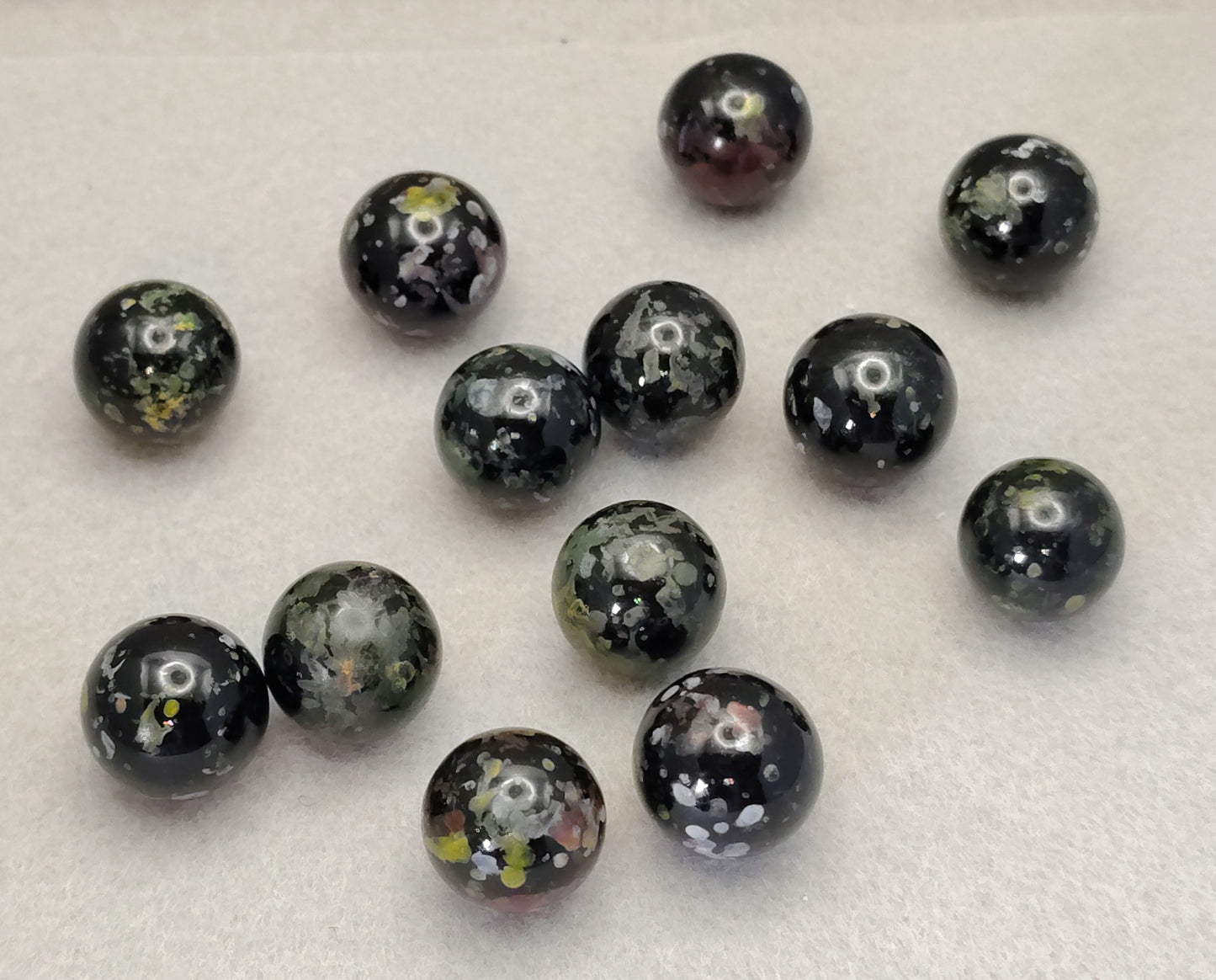 5/8" 13 pack of Vacor Planet Marbles (old) Pre- galaxy NM to M